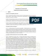 Condiciones de La Contratación Adquisición de Materiales de Ferretería 1. Ámbito Constitución de La República Del Ecuador