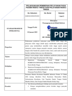 SPO Pelaksanaan Pemberian Pelayanan Pada Pasien Risiko Tinggi