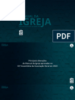 Actualizações Manual da Igreja 2022