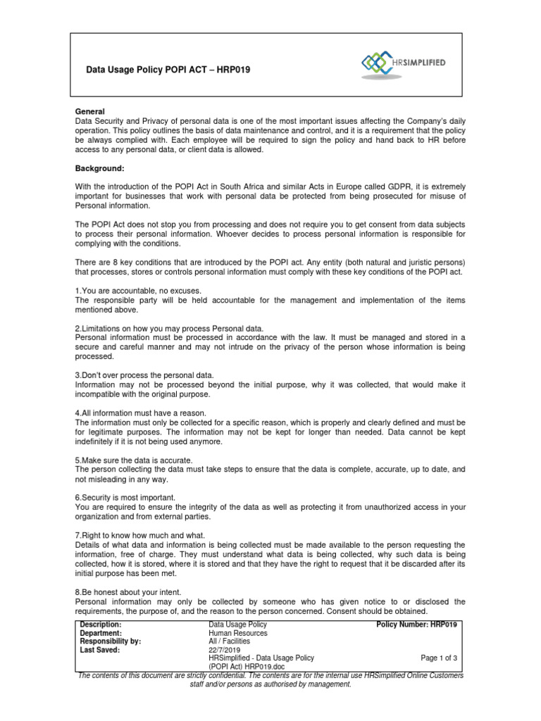 hrsimplified-data-usage-policy-popi-act-hrp019-pdf-password-privacy