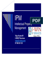 Intellectual Property Management: Vijay Kumar M I-WIN IP Services 97 000 29 123