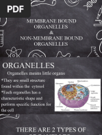 Membrane Bound Organelles and Non Membrane Bound Organelles