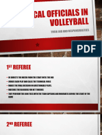 Technical Officials in Volleyball