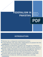 Federalism in Pakistan