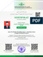 Sertifikat PD - PKPNU - Ajat Sudrajat, SPdI, MPD