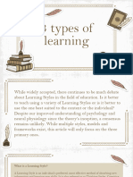 3 Types of Learning