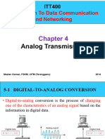Introduction To Data Communication and Networking: Analog Transmission
