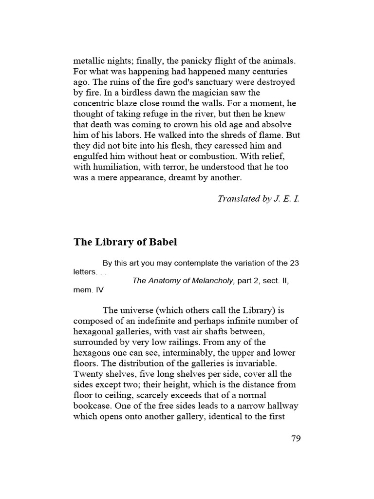 The Library of Babel, Luis PDF