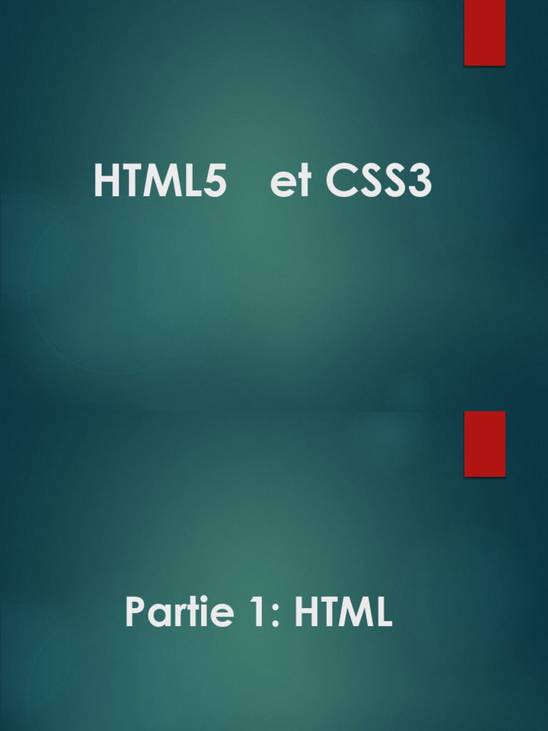 Cours HTML CSS Important | PDF | Html | Langage de balisage