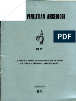 Berita Penelitian Arkeologi PPMK No 15-1977 - Laporan Hasil Survai Dan Ekskavasi Di Candi Retno Magelang