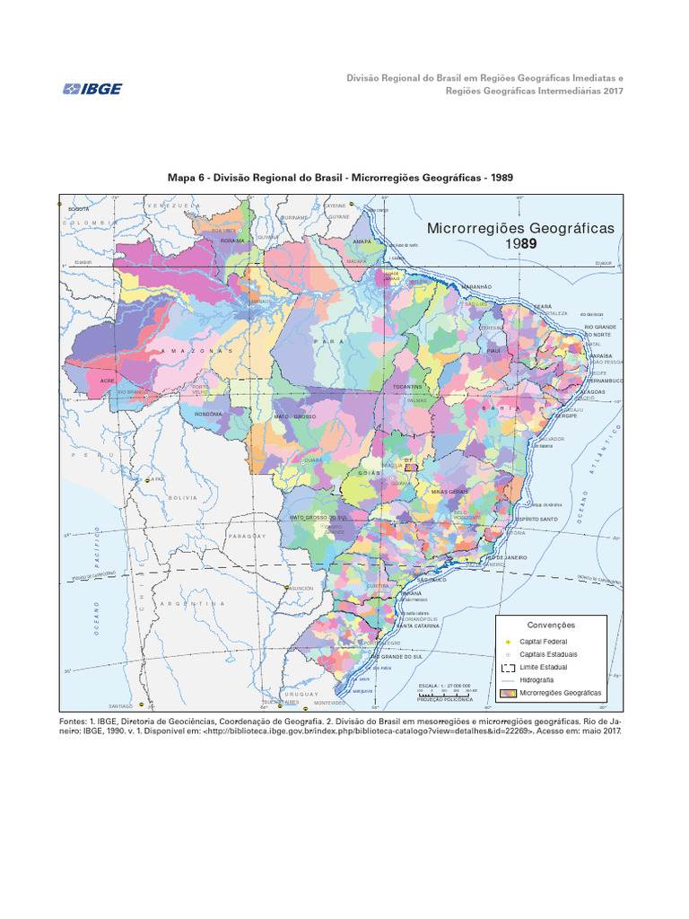 Microrregioes Geograficas 1989 | PDF | Brasil | América do Sul
