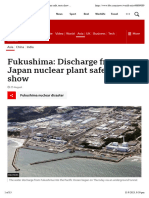 Fukushima Discharge From Japan Nuclear Plant Safe, Tests Show - BBC News