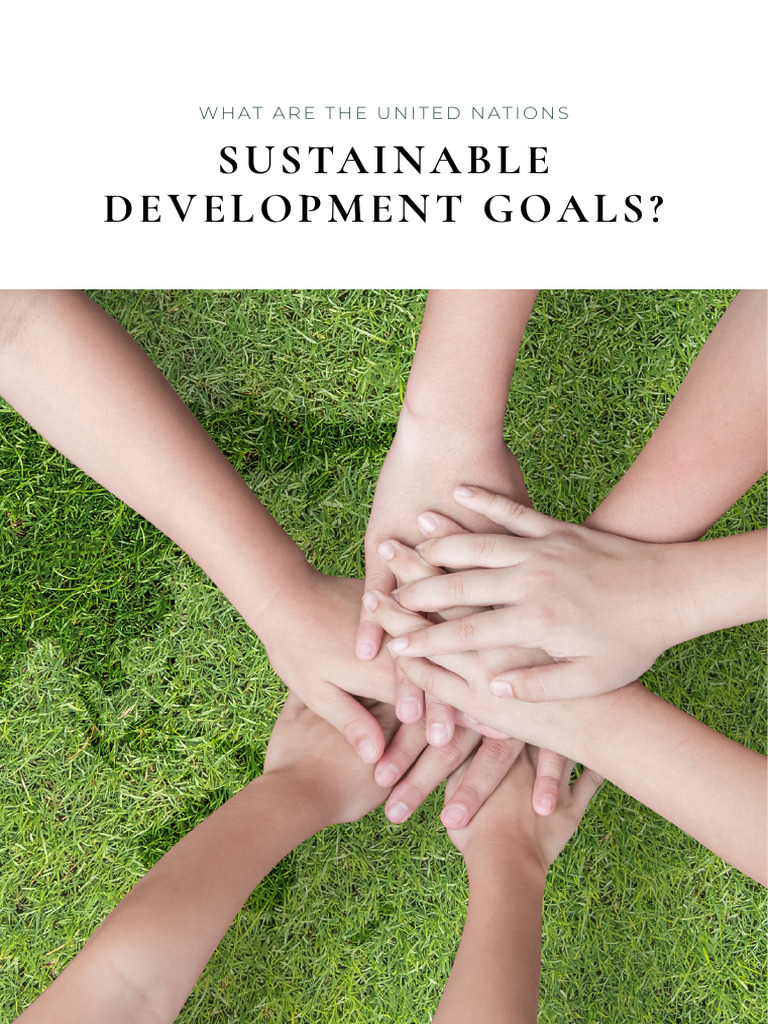 What Are The United Nations Sustainable Development Goals Pdf