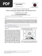 Rahim (2015) - Recycling Aluminum Chips by Hot Extrusion Process