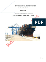 Marine Insurance LTM 1