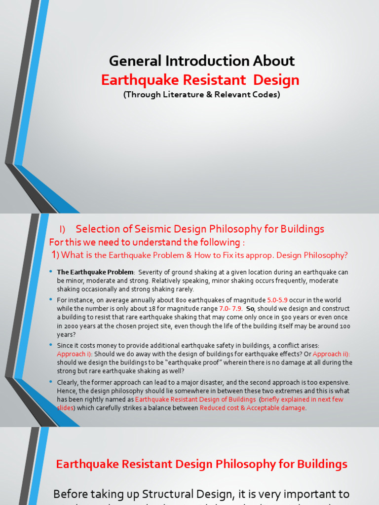 1st PPT General Intro-N-Basic Concepts Under Seismic Shaking | PDF ...
