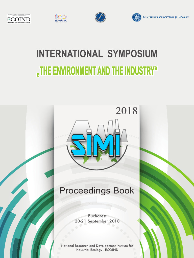 SIMI 2018 Proceedings: Environment & Industry | PDF | Adsorption | Concrete