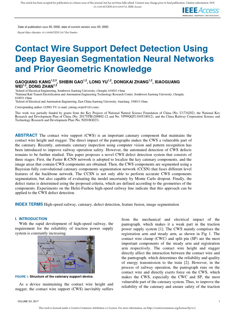 Catenary Wire Support Defect Detection | PDF | Image Segmentation ...