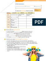 Ficha 2 - Past Simple & Past Continuous