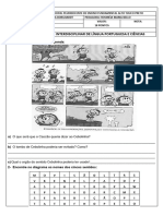 Avaliação de Lingua Portuguesa e Ciencias 3º Ano - 1 Trimestre