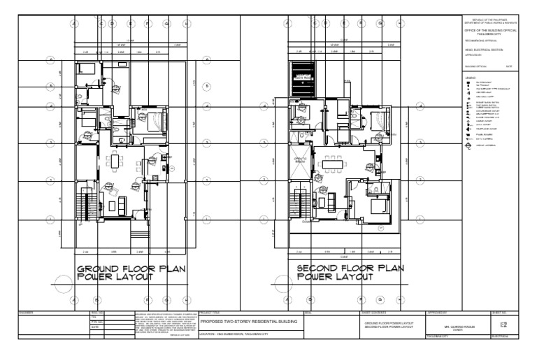 Power Layout Second Floor Plan Power Layout Ground Floor Plan | PDF