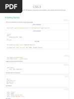 CSS 3 Cheat Sheet & Quick Reference