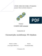 Seminarski Rad - CAD-CAM Sistemi