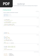 JavaScript Cheat Sheet & Quick Reference