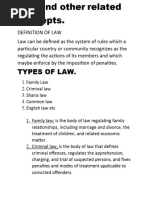 Law and Other Related Concept 2