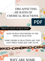 Rates of Reactions