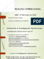 Investigação Operacional (01 - Agosto - 2023)