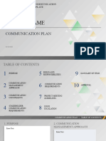 IC Project Management Communication Plan 11079 PowerPoint
