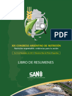 Xix Congreso Argentino de Nutrición I 6-9 Noviembre de 2013 Libro de Resúmenes Libro de Resumenes