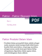 Faktor - Faktor Ekonomi Islam - Pert. 7