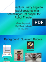 Using Quantum Fuzzy Logic To Learn Facial Gestures of A Schrödinger Cat Puppet For Robot Theater