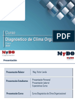 Presentación Curso Diagnóstico de Clima Organizacional