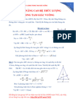 Bài Tập Nâng Cao Hệ Thức Lượng