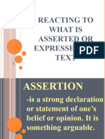 Assertion PP T