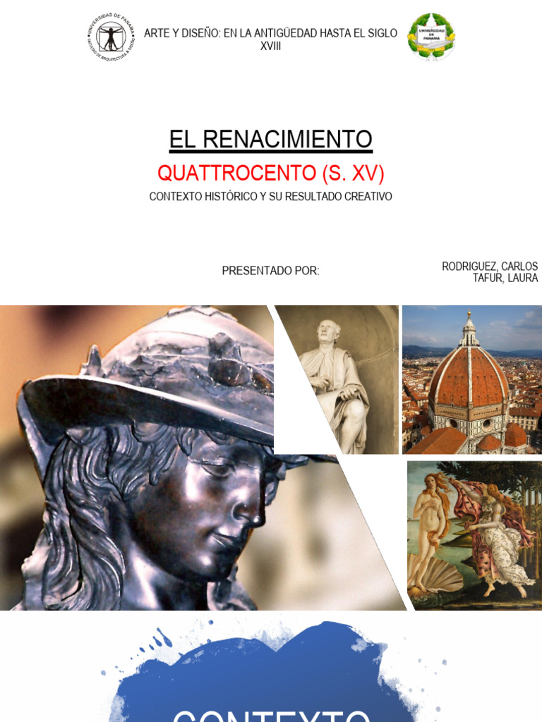 RENACIMIENTO - QUATTROCENTO Presentacion | PDF | Renacimiento | Edades ...