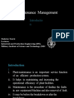 Maintenance Management - Lecture Slide