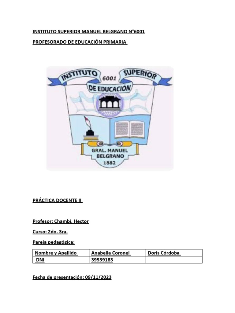 Informe Final | PDF | Enseñando | Plan de estudios