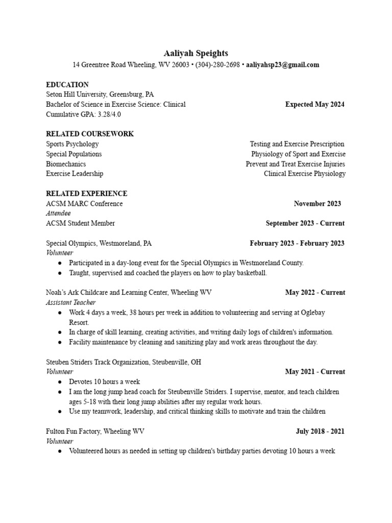 resume handshake and otcas PDF Health Care