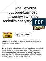 Prawna I Etyczna Odpowiedzialność Zawodowa W Pracy Technika Dentystycznego.