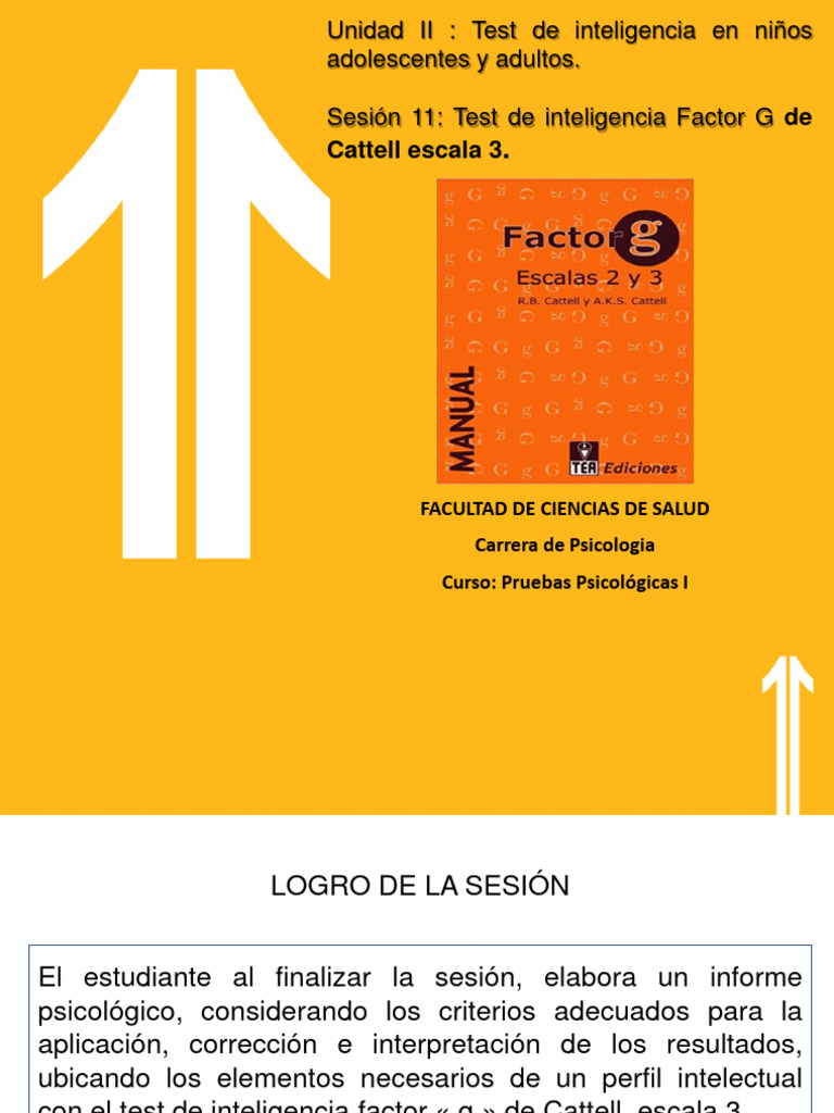 Test Factor G de Cattell Escala 3 | PDF | Cociente de inteligencia ...