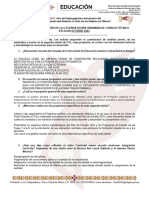 Cuestionario de Aálisis 2a Sesión Ordinaria CTE