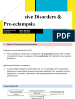 Hypertensive Disorders & Pre-Eclampsia