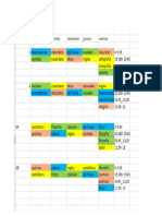 Horario Lunes