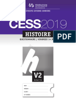 Évaluation Certificative - CESS - 2019 - Histoire - Questionnaire Et Portefeuille de Documents - Ve (Ressource 15521)