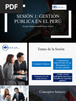 Sesión 1 - Gestión Pública en El Perú