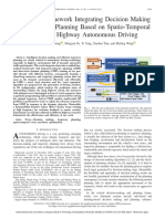 A Unified Framework Integrating Decision Making and Trajectory Planning Based On Spatio-Temporal Voxels For Highway Autonomous Driving